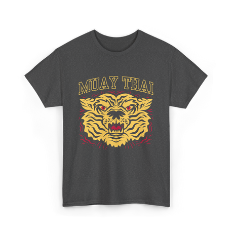 Muay Thai Tiger Martial Arts Fighter T-Shirt - Dark Heather