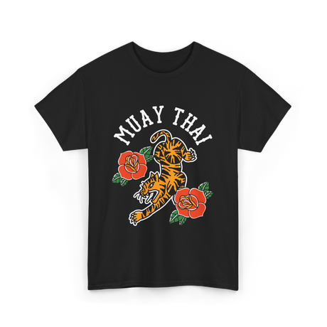 Muay Thai Tiger Martial Arts T-Shirt - Black