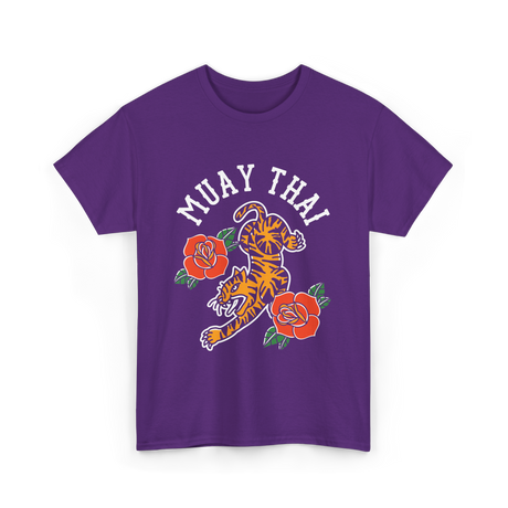 Muay Thai Tiger Martial Arts T-Shirt - Purple