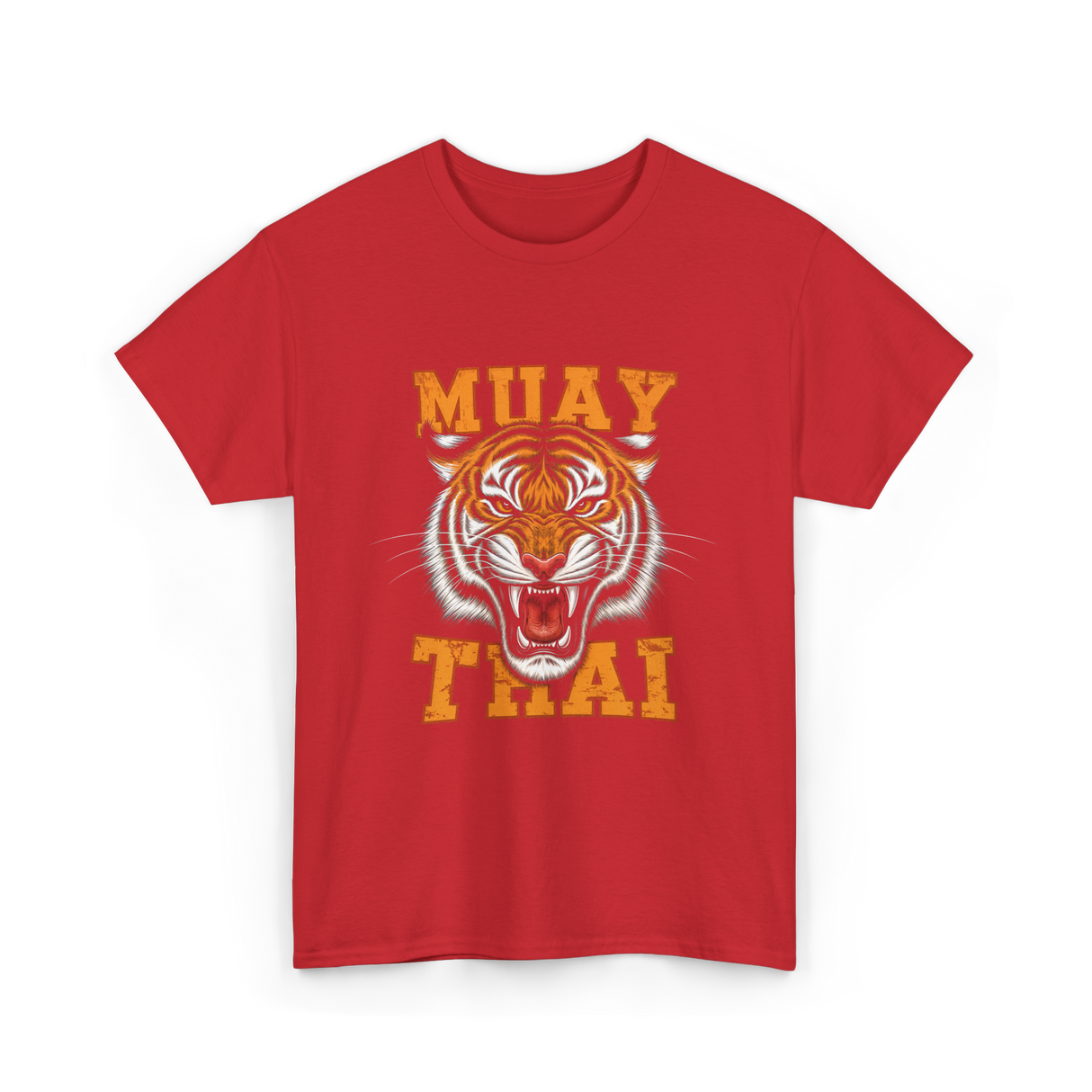 Muay Thai Tiger Sport T-Shirt - Red