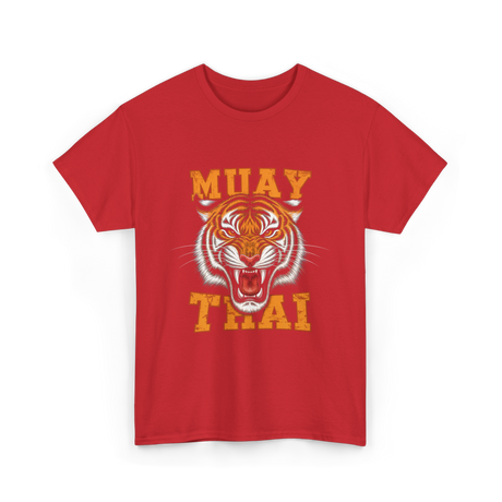 Muay Thai Tiger Sport T-Shirt - Red