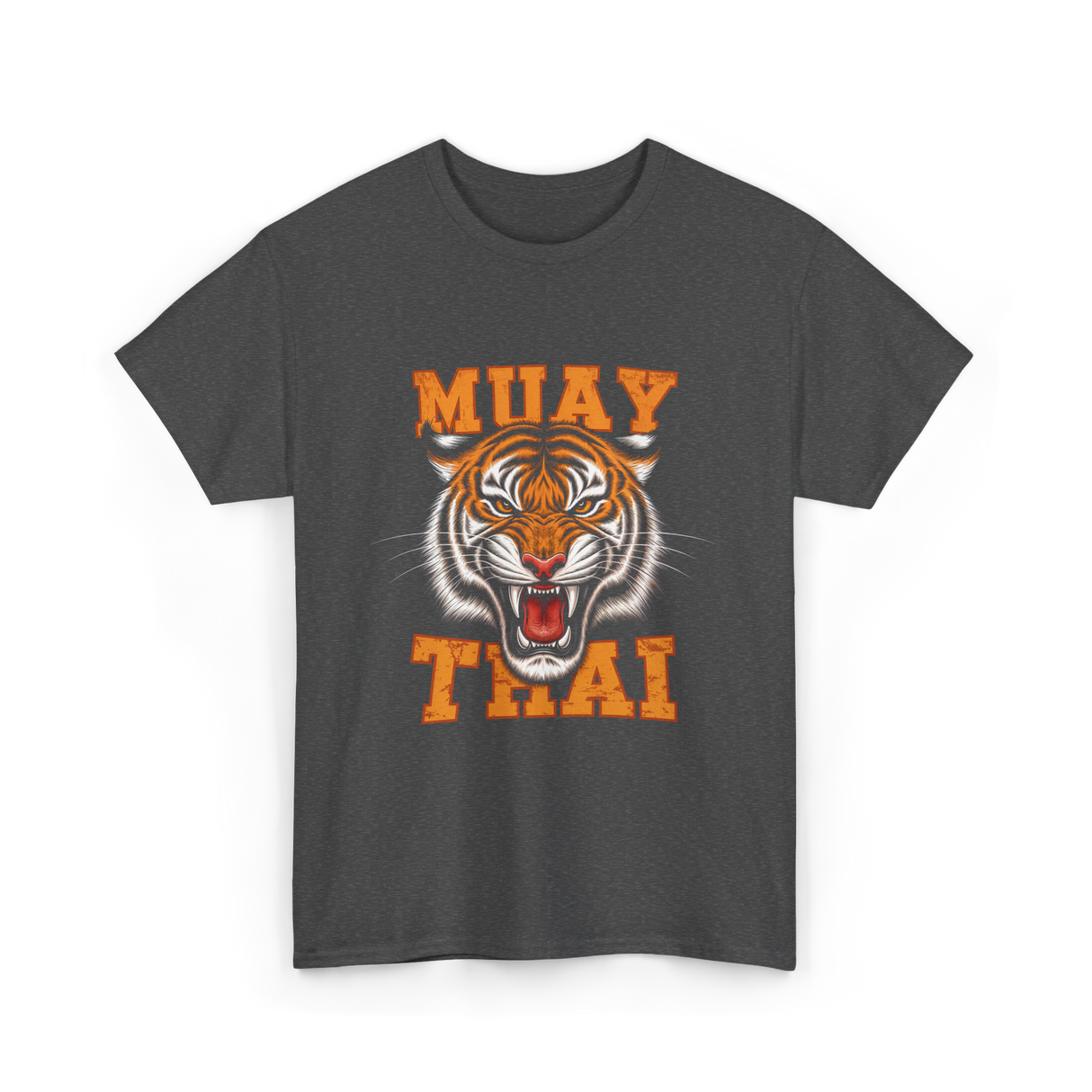 Muay Thai Tiger Sport T-Shirt - Dark Heather