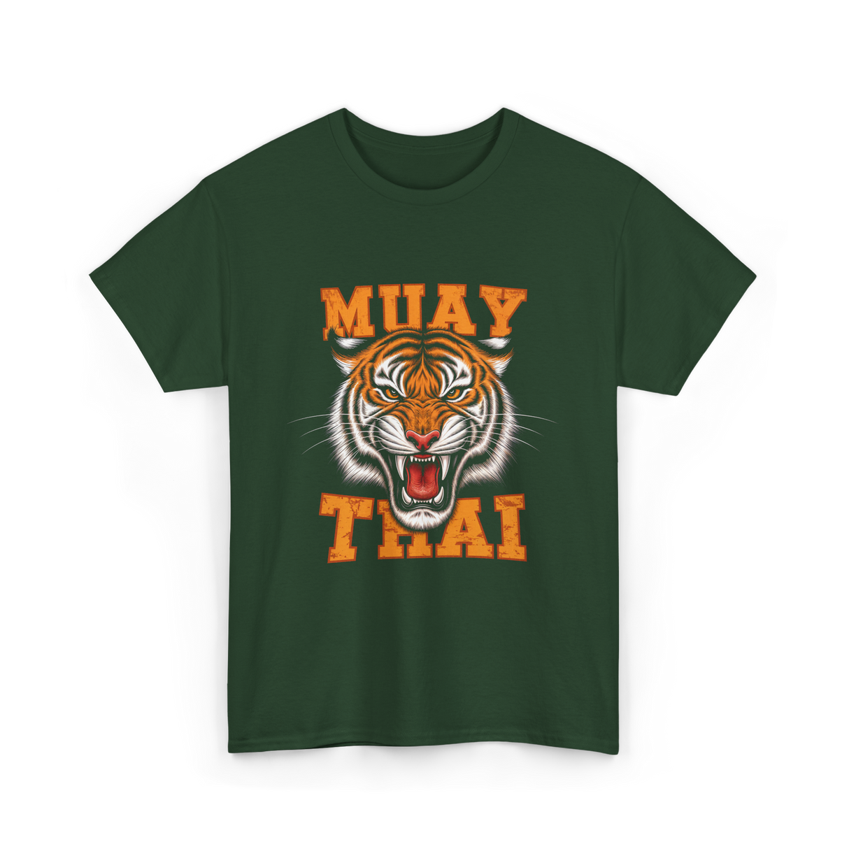 Muay Thai Tiger Sport T-Shirt - Forest Green