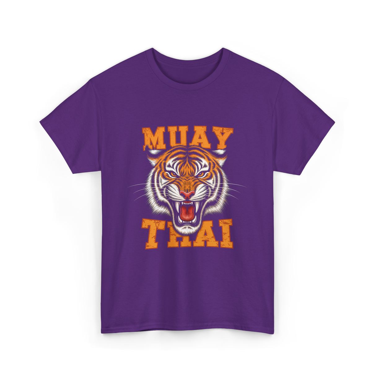 Muay Thai Tiger Sport T-Shirt - Purple