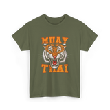 Muay Thai Tiger Sport T-Shirt - Military Green