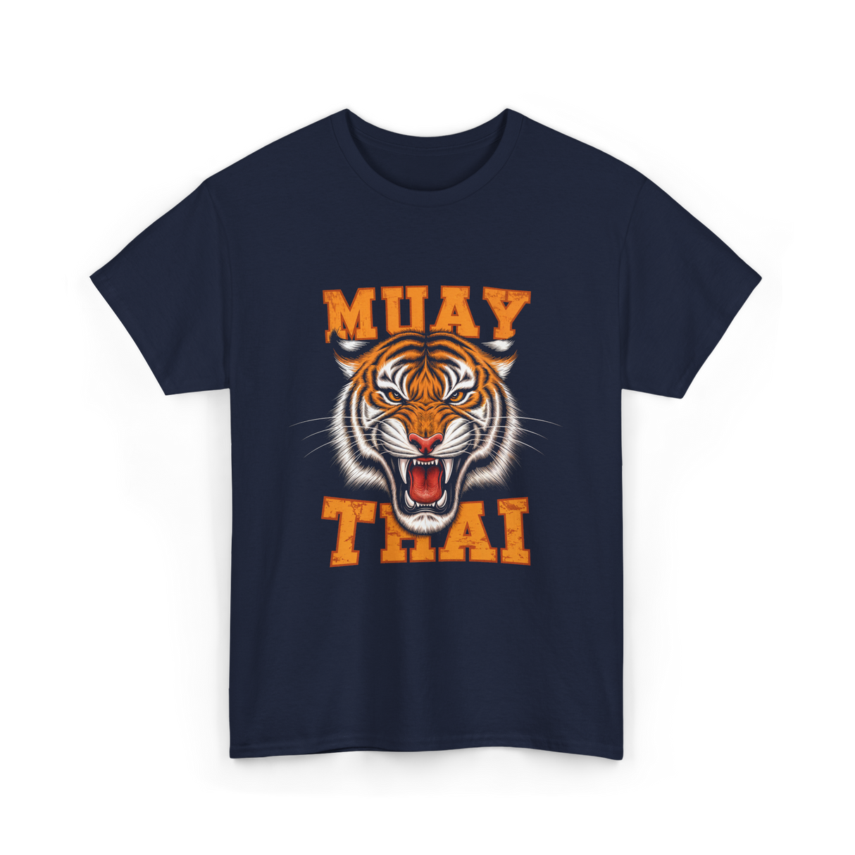 Muay Thai Tiger Sport T-Shirt - Navy