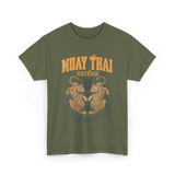 Muay Thai Twin Tigers Martial Arts T-Shirt - Military Green