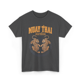 Muay Thai Twin Tigers Martial Arts T-Shirt - Dark Heather