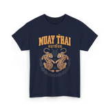 Muay Thai Twin Tigers Martial Arts T-Shirt - Navy