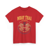 Muay Thai Twin Tigers Martial Arts T-Shirt - Red