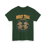 Muay Thai Twin Tigers Martial Arts T-Shirt - Forest Green