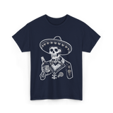 Muerte's Skull Mariachi T-Shirt - Navy