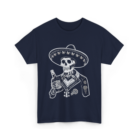 Muerte's Skull Mariachi T-Shirt - Navy