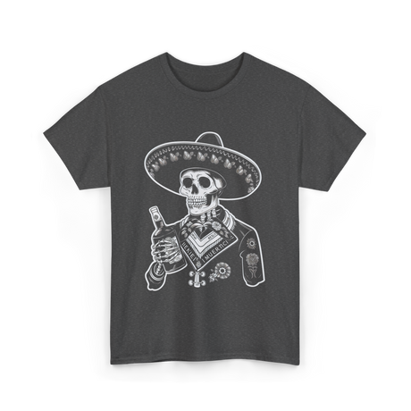 Muerte's Skull Mariachi T-Shirt - Dark Heather