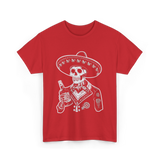 Muerte's Skull Mariachi T-Shirt - Red