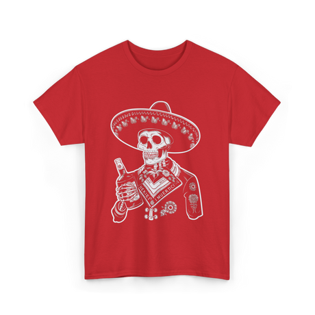 Muerte's Skull Mariachi T-Shirt - Red