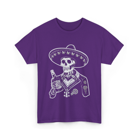 Muerte's Skull Mariachi T-Shirt - Purple