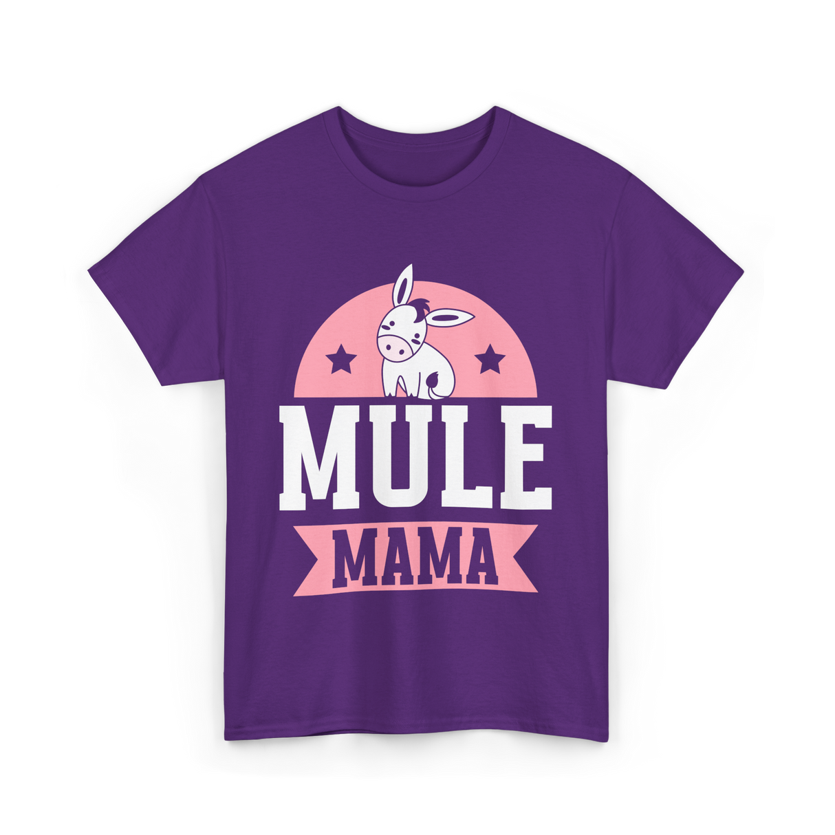 Mule Mama Mule Mom Animal T-Shirt - Purple