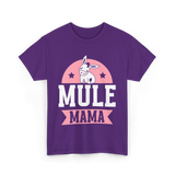 Mule Mama Mule Mom Animal T-Shirt - Purple