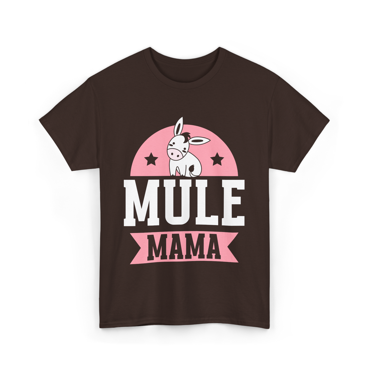 Mule Mama Mule Mom Animal T-Shirt - Dark Chocolate