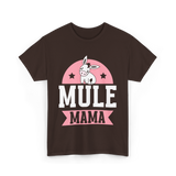 Mule Mama Mule Mom Animal T-Shirt - Dark Chocolate