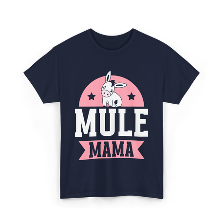 Mule Mama Mule Mom Animal T-Shirt - Navy