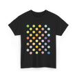 Multicolor Polka Dots Day T-Shirt - Black