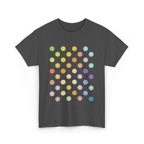 Multicolor Polka Dots Day T-Shirt - Dark Heather