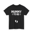 Mummy to Be Halloween Announcement T-Shirt - Black