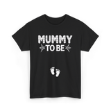 Mummy to Be Halloween Announcement T-Shirt - Black