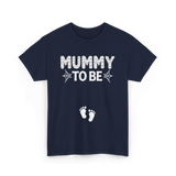 Mummy to Be Halloween Announcement T-Shirt - Navy