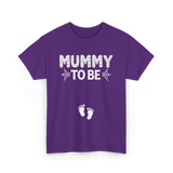 Mummy to Be Halloween Announcement T-Shirt - Purple