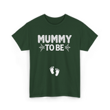 Mummy to Be Halloween Announcement T-Shirt - Forest Green