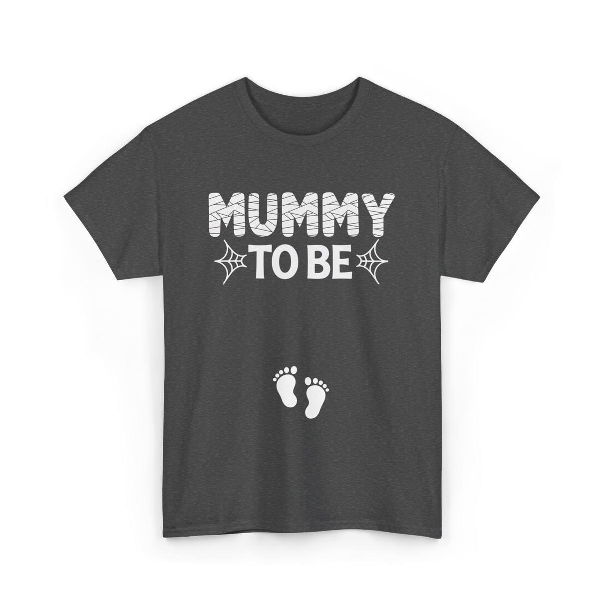 Mummy to Be Halloween Announcement T-Shirt - Dark Heather