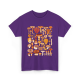 Mushroom Mycology Fungi Foraging Fungi T-Shirt - Purple