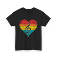 Music Heart Note Musician T-Shirt - Black