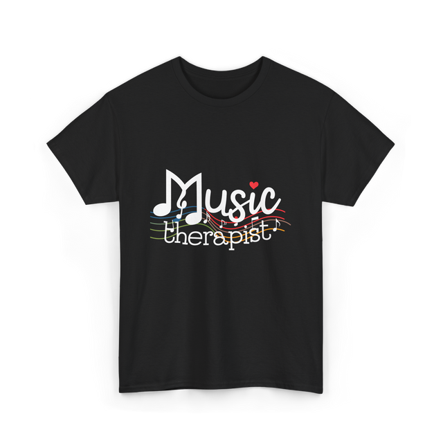 Music Therapist Therapy Music T-Shirt - Black