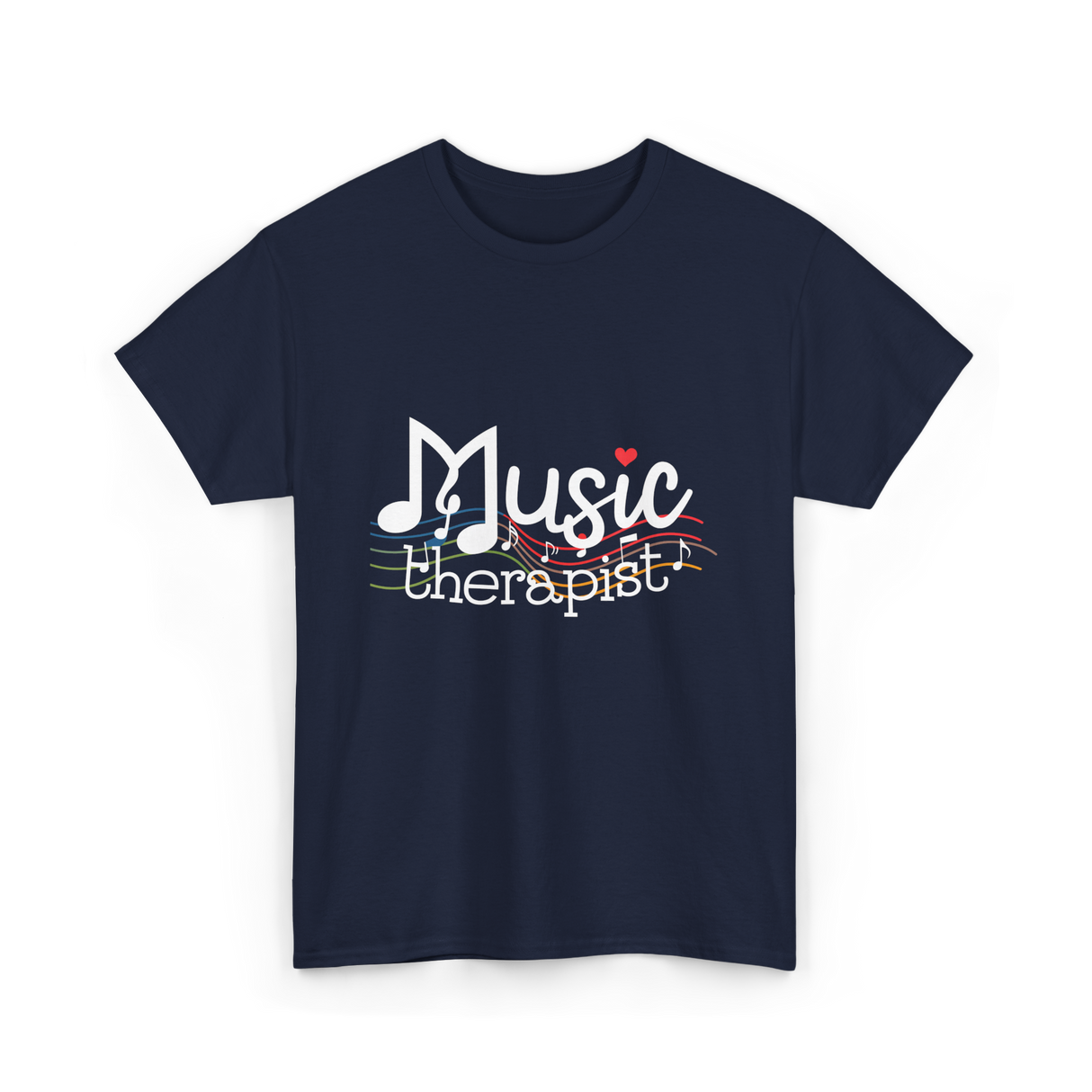 Music Therapist Therapy Music T-Shirt - Navy