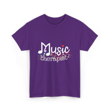 Music Therapist Therapy Music T-Shirt - Purple