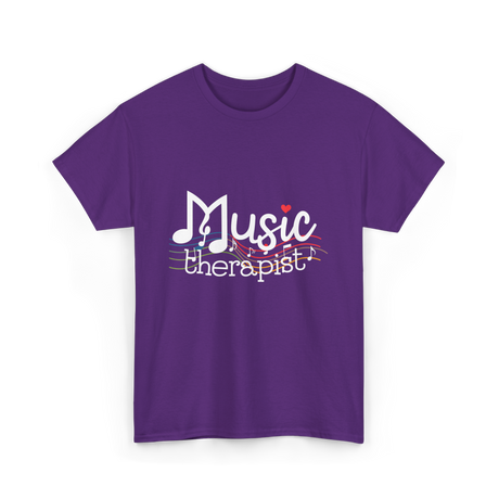 Music Therapist Therapy Music T-Shirt - Purple