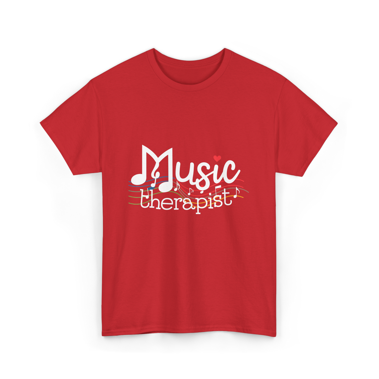 Music Therapist Therapy Music T-Shirt - Red