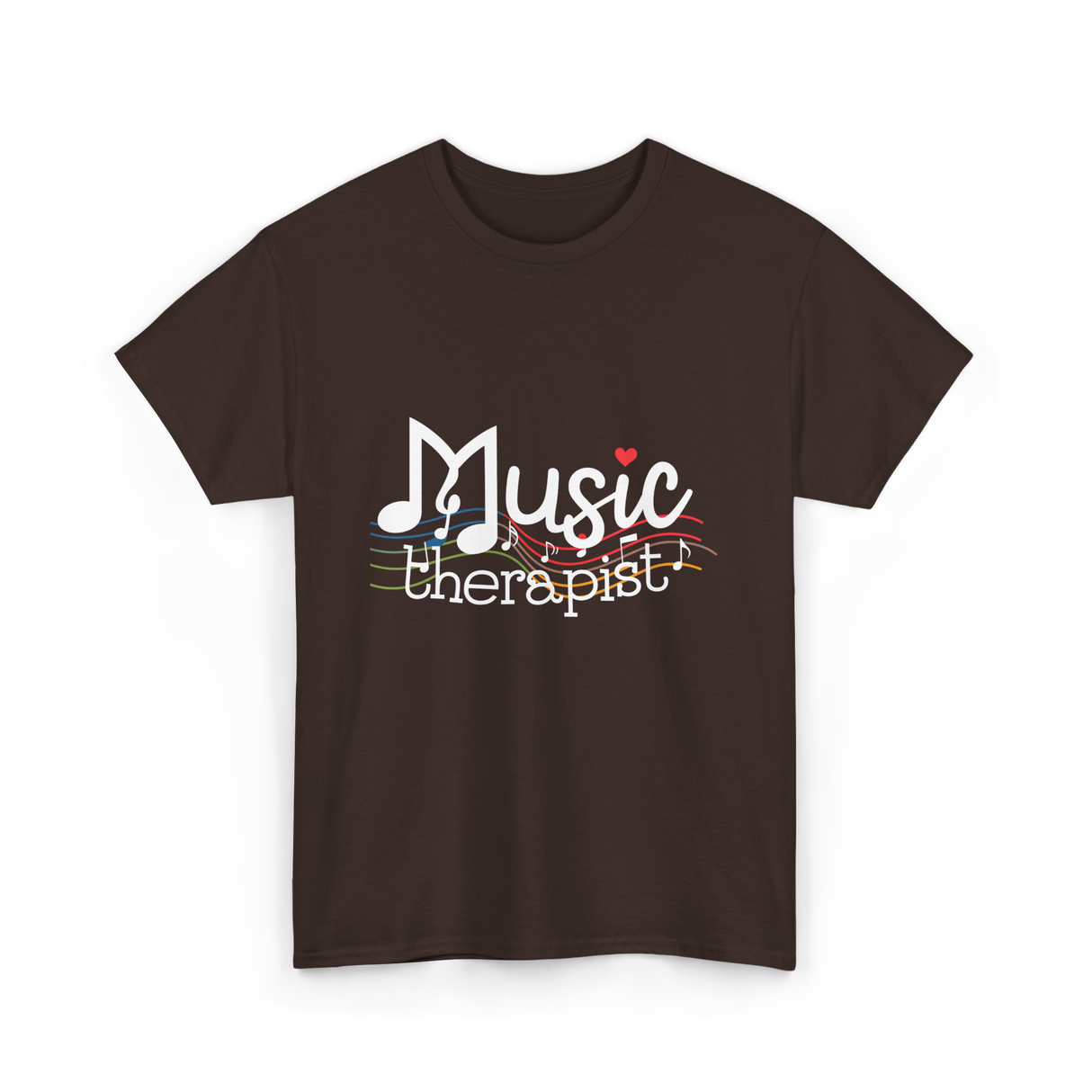 Music Therapist Therapy Music T-Shirt - Dark Chocolate