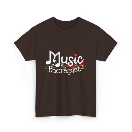 Music Therapist Therapy Music T-Shirt - Dark Chocolate