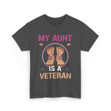 My Aunt Is A Veteran Veterans T-Shirt - Dark Heather