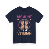 My Aunt Is A Veteran Veterans T-Shirt - Navy