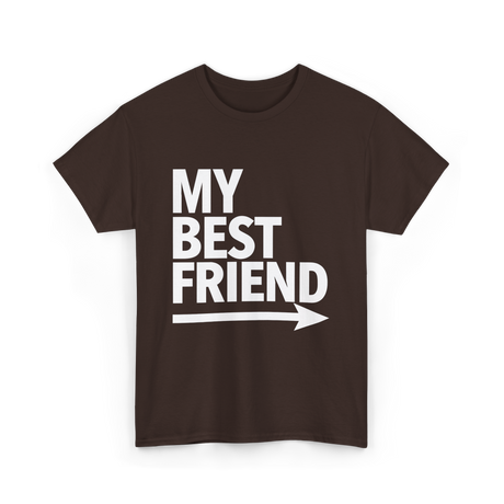 My Best Friend Friendship T-Shirt - Dark Chocolate