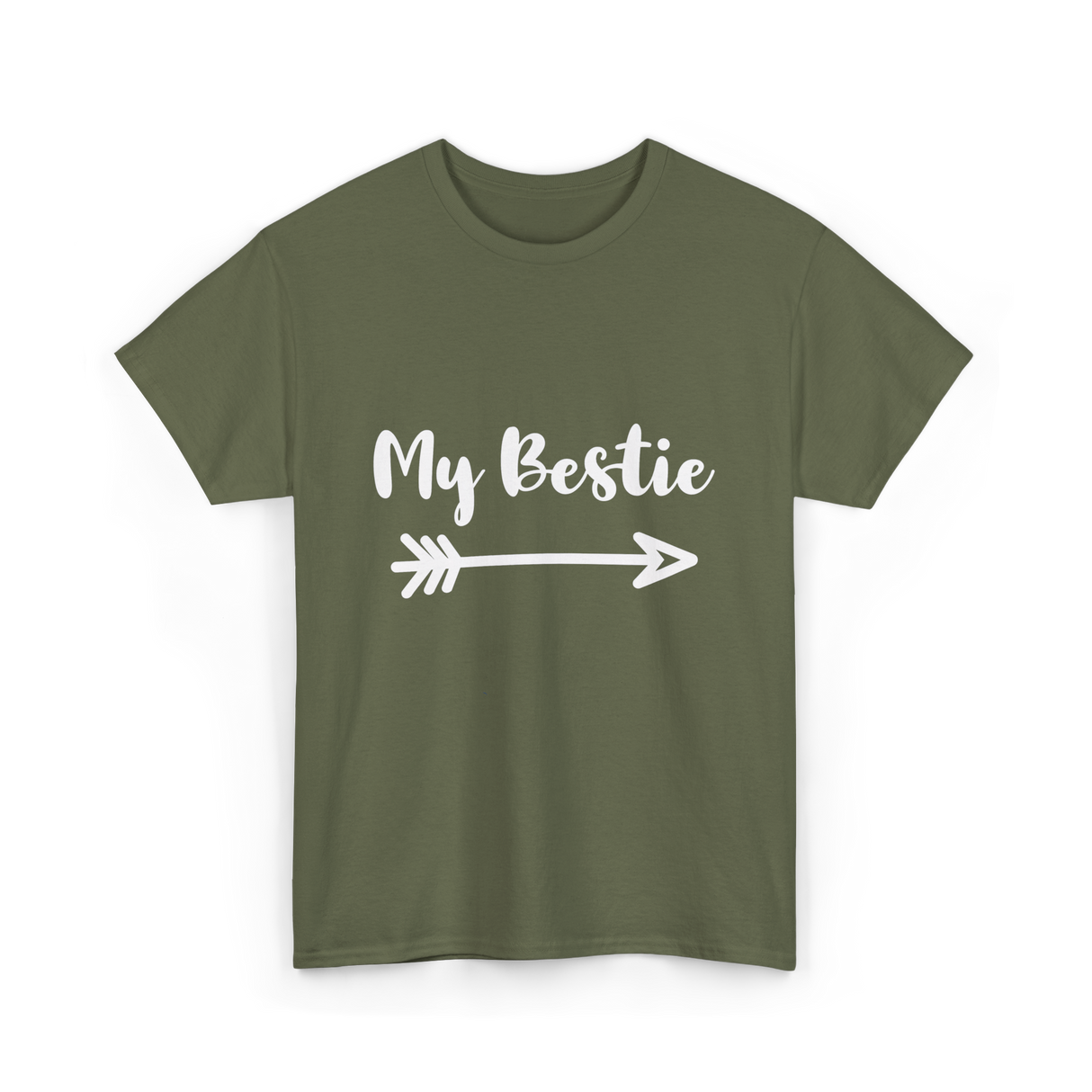 My Bestie Friendship Besties T-Shirt - Military Green