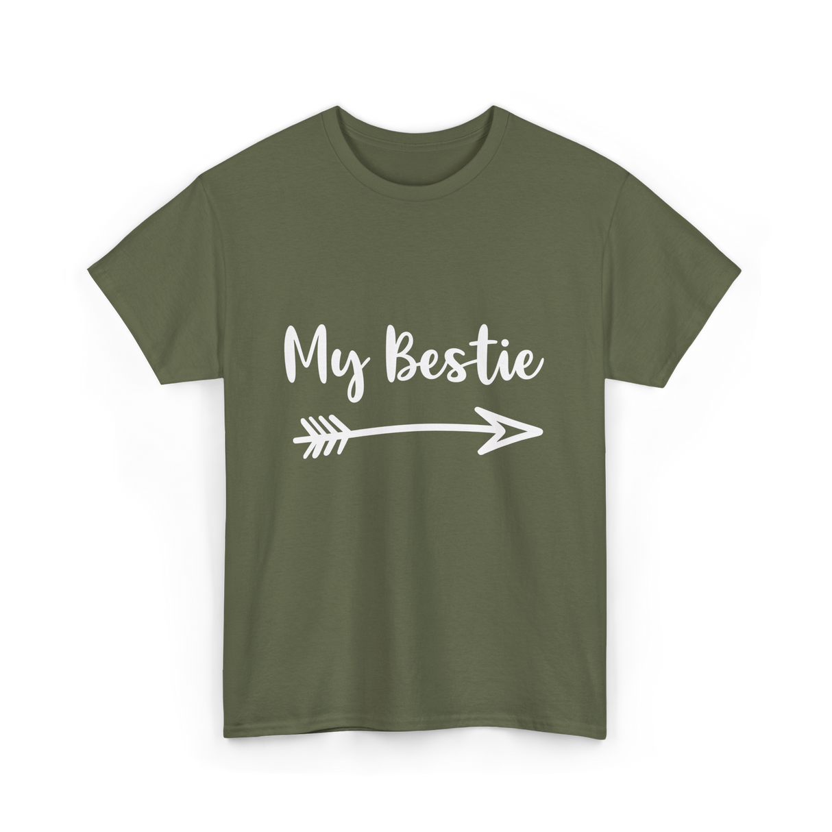 My Bestie Friendship Besties T-Shirt - Military Green