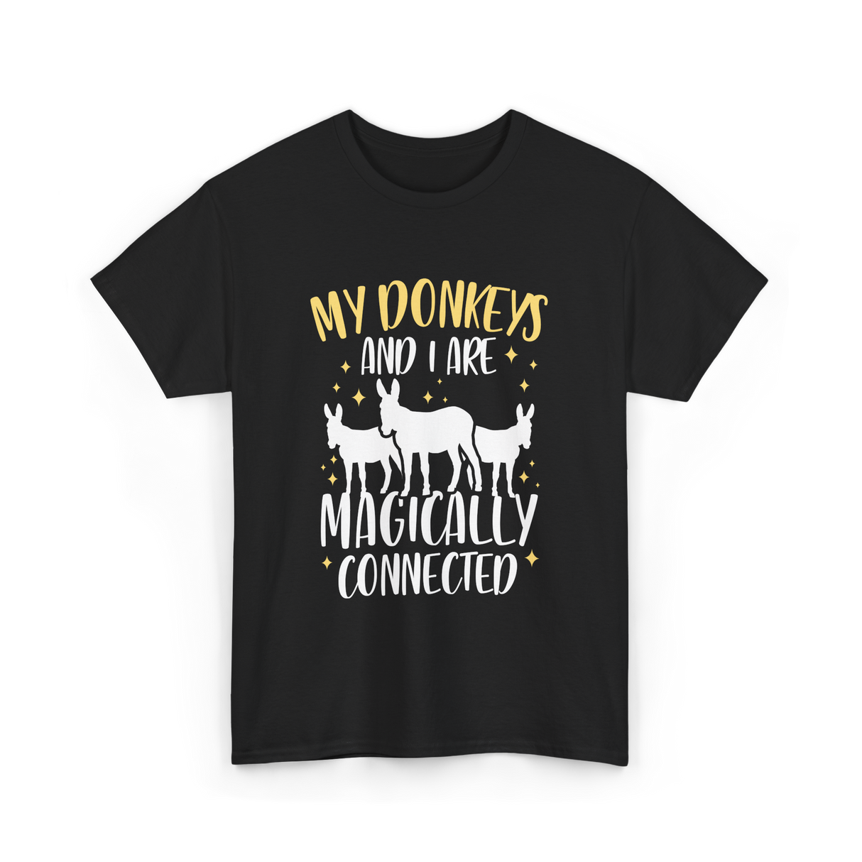 My Donkeys Are Connected Donkey T-Shirt - Black