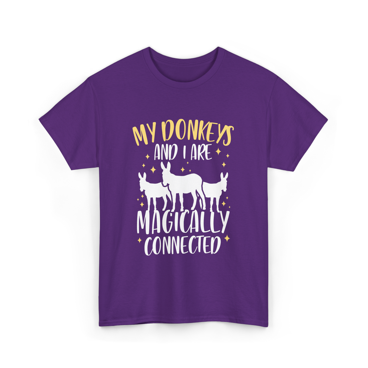 My Donkeys Are Connected Donkey T-Shirt - Purple